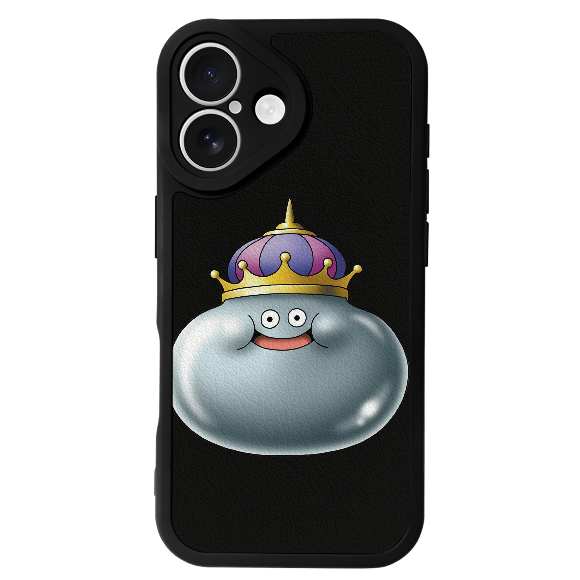（画像用） ドラゴンクエスト Doragon Kuesuto Dragon Quest 【iPhone 16シリーズ対応】シリコンスマホケース（レザー調） 材質：シリコン